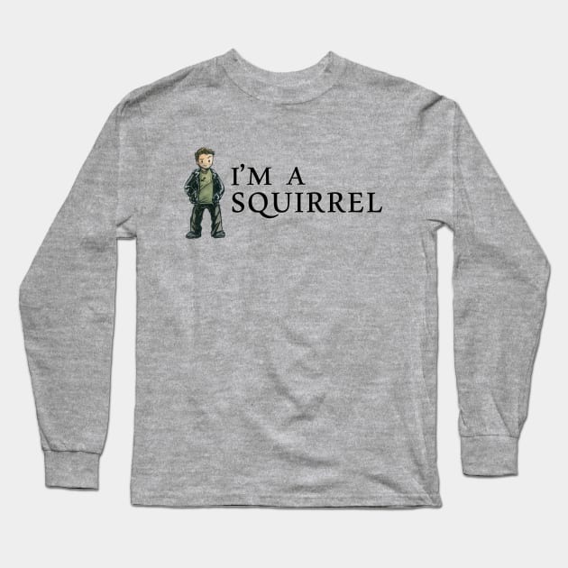 Squirrel Long Sleeve T-Shirt by AmberStone